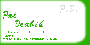 pal drabik business card